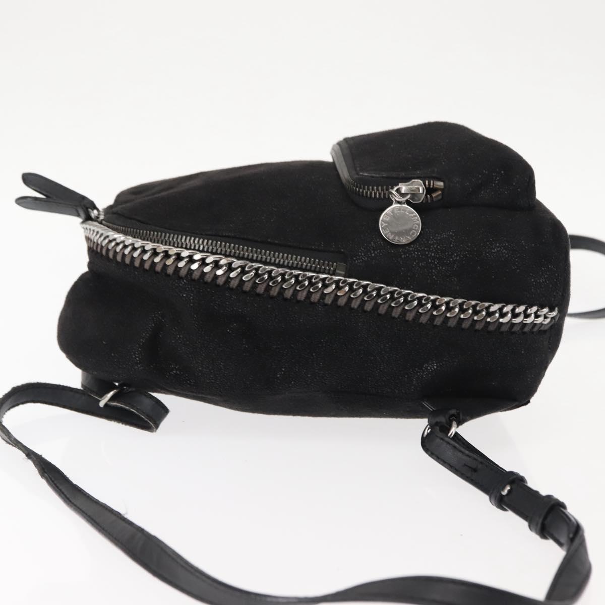 Stella MacCartney Falabella Backpack polyester Black Auth BA6897
