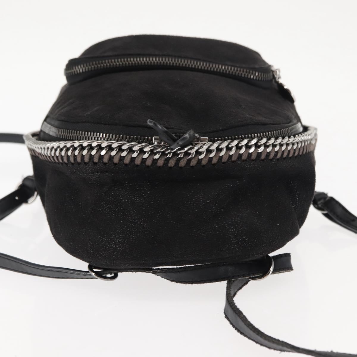 Stella MacCartney Falabella Backpack polyester Black Auth BA6897