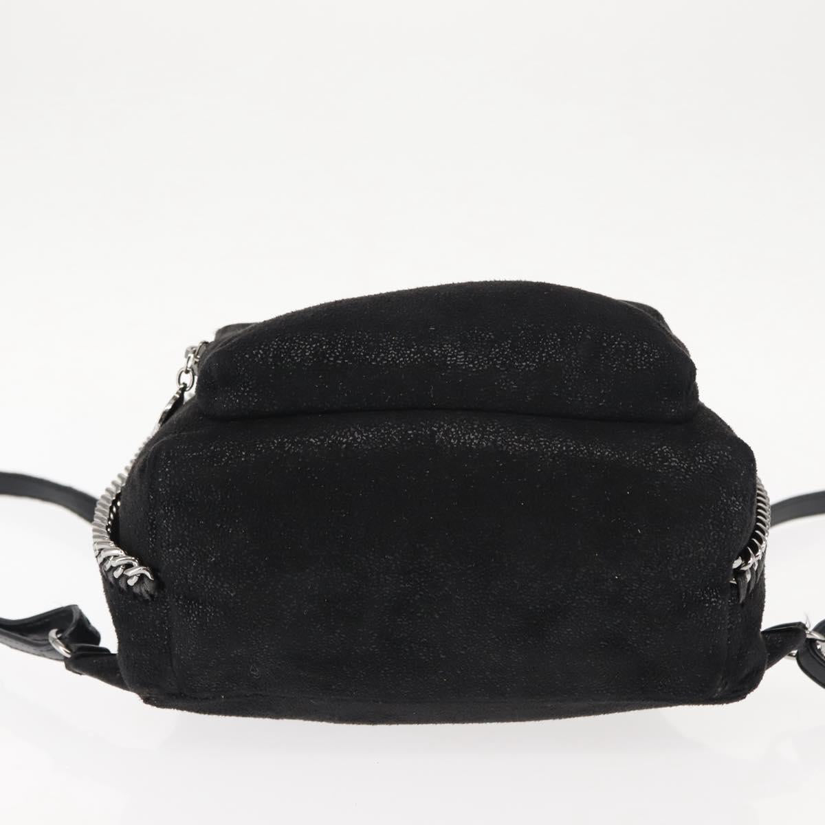 Stella MacCartney Falabella Backpack polyester Black Auth BA6897