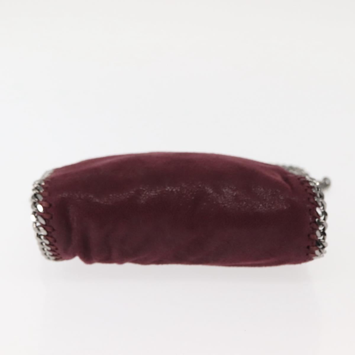 Stella MacCartney Falabella Chain Shoulder Bag polyester Bordeaux Auth BA6899