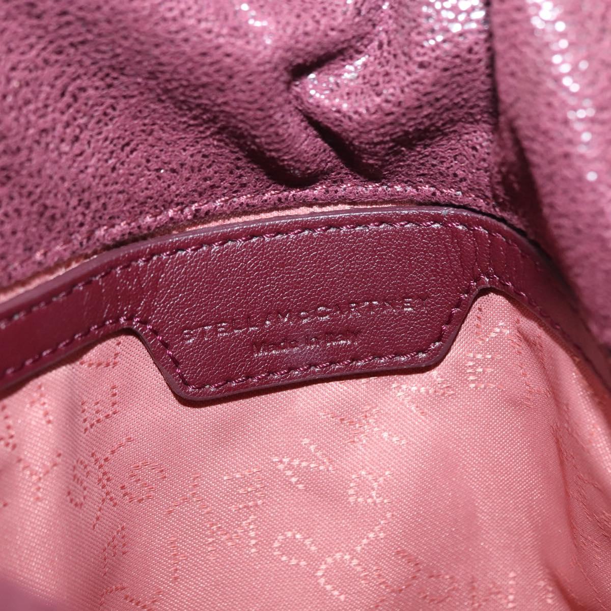 Stella MacCartney Falabella Chain Shoulder Bag polyester Bordeaux Auth BA6899