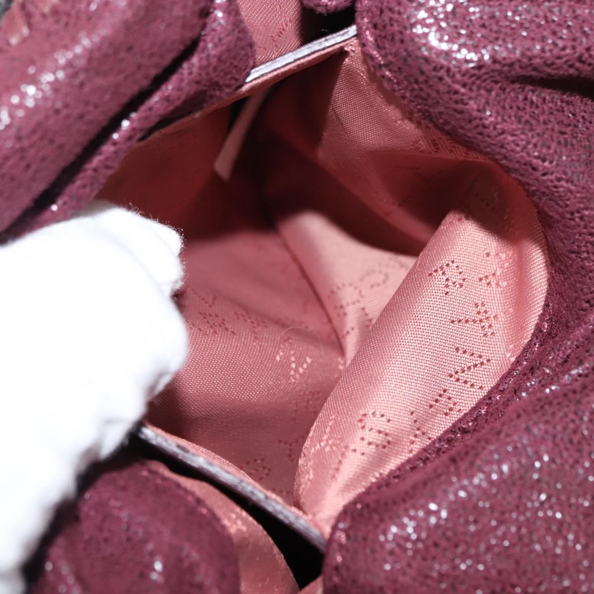 Stella MacCartney Falabella Chain Shoulder Bag polyester Bordeaux Auth BA6899