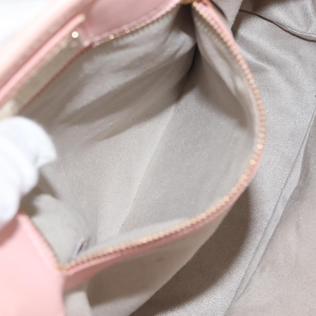 Jimmy Choo Studs Tote Bag Leather Pink Auth BA6901