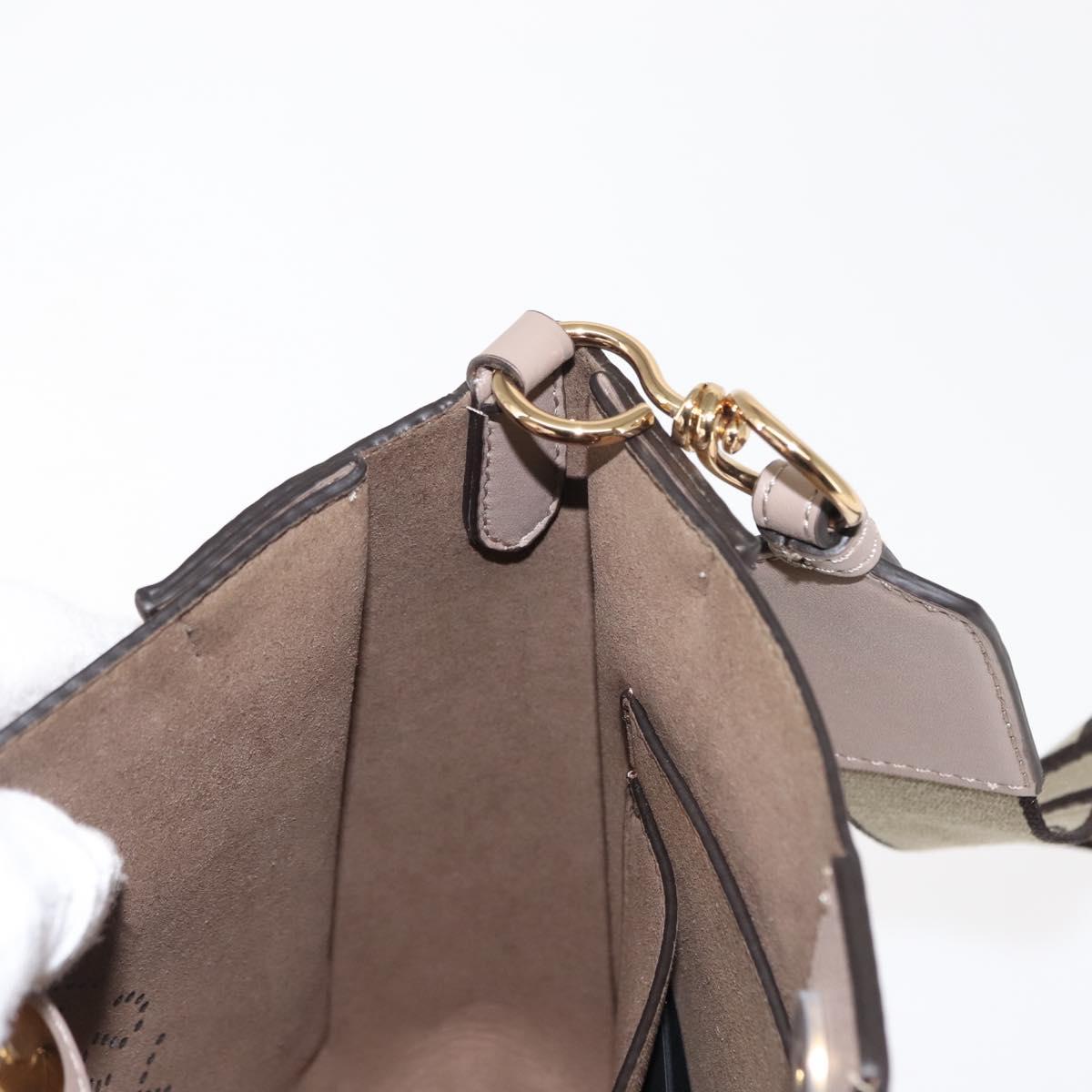 Stella MacCartney Shoulder Bag polyester Beige Auth BA6902