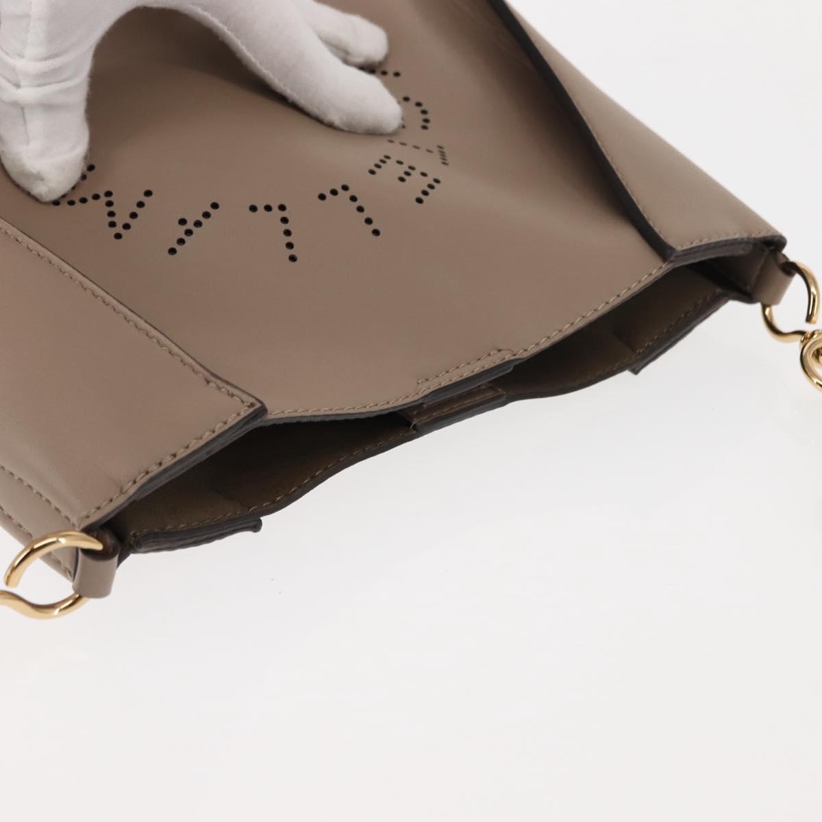 Stella MacCartney Shoulder Bag polyester Beige Auth BA6902