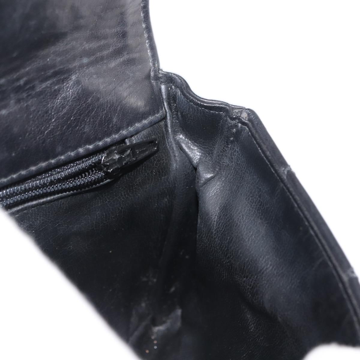 CHANEL Matelasse Waist Bag Lamb Skin Black Gold CC Auth BA6907