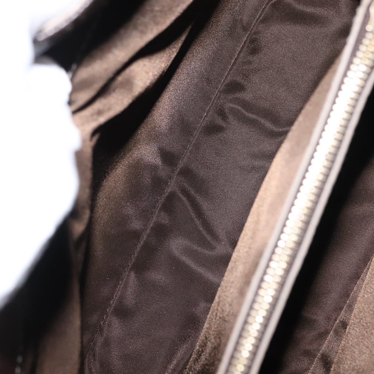 BVLGARI Hand Bag Leather Brown Auth BA6908