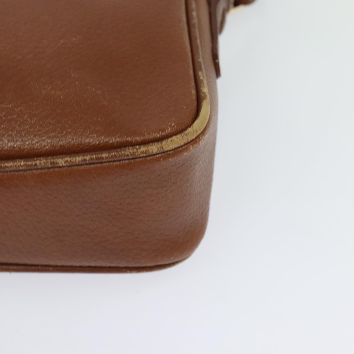 Burberrys Shoulder Bag Leather Brown Auth BA691