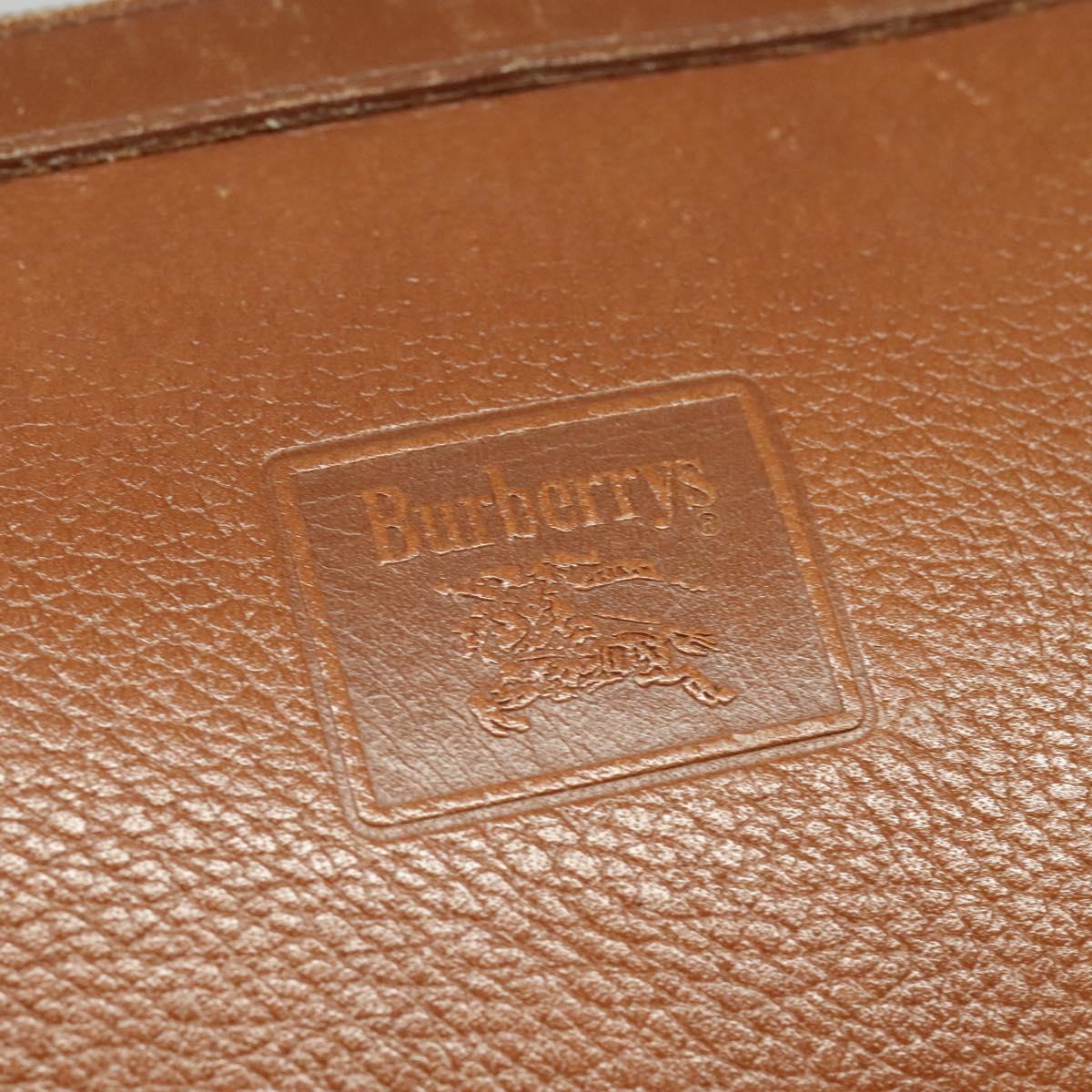 Burberrys Shoulder Bag Leather Brown Auth BA691