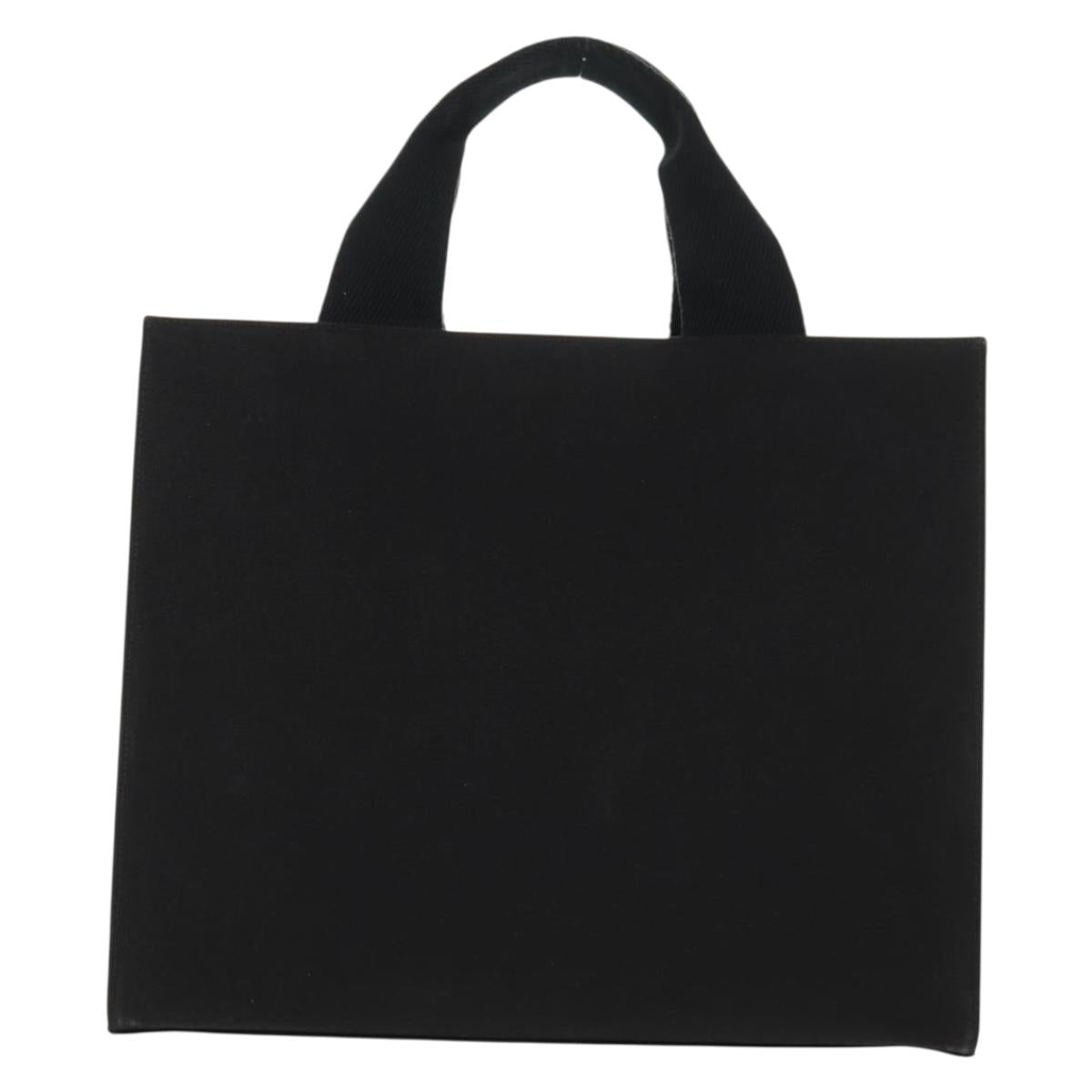 FENDI VERSACE Collaboration Tote Bag Canvas 2way Black Gold Auth BA6912M