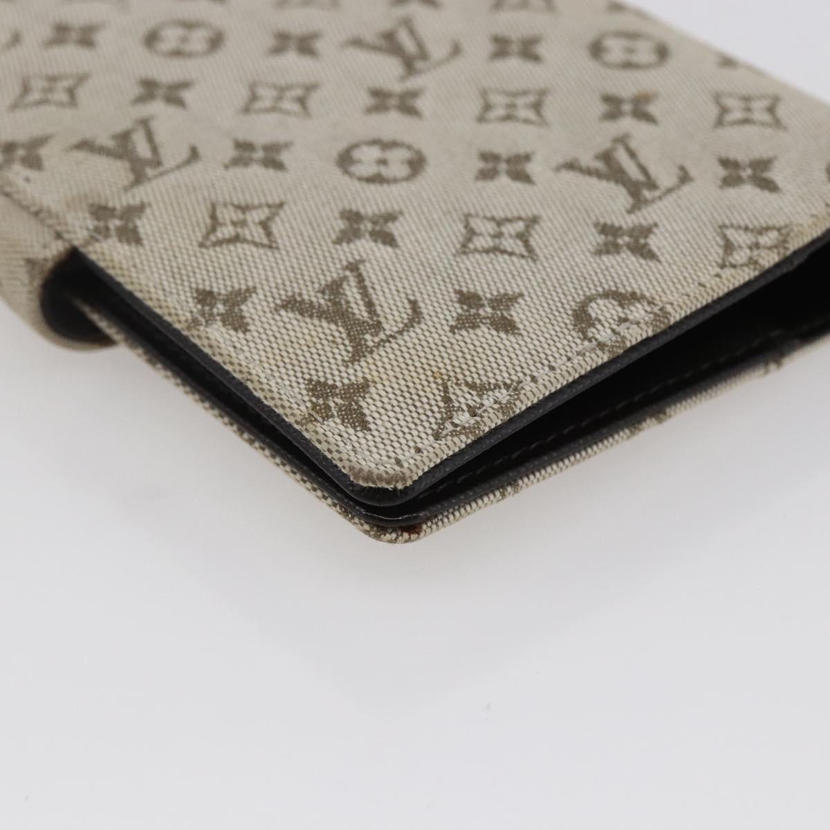 LOUIS VUITTON Monogram Mini Agenda PM Day Planner Cover Khaki R20911 Auth BA6916