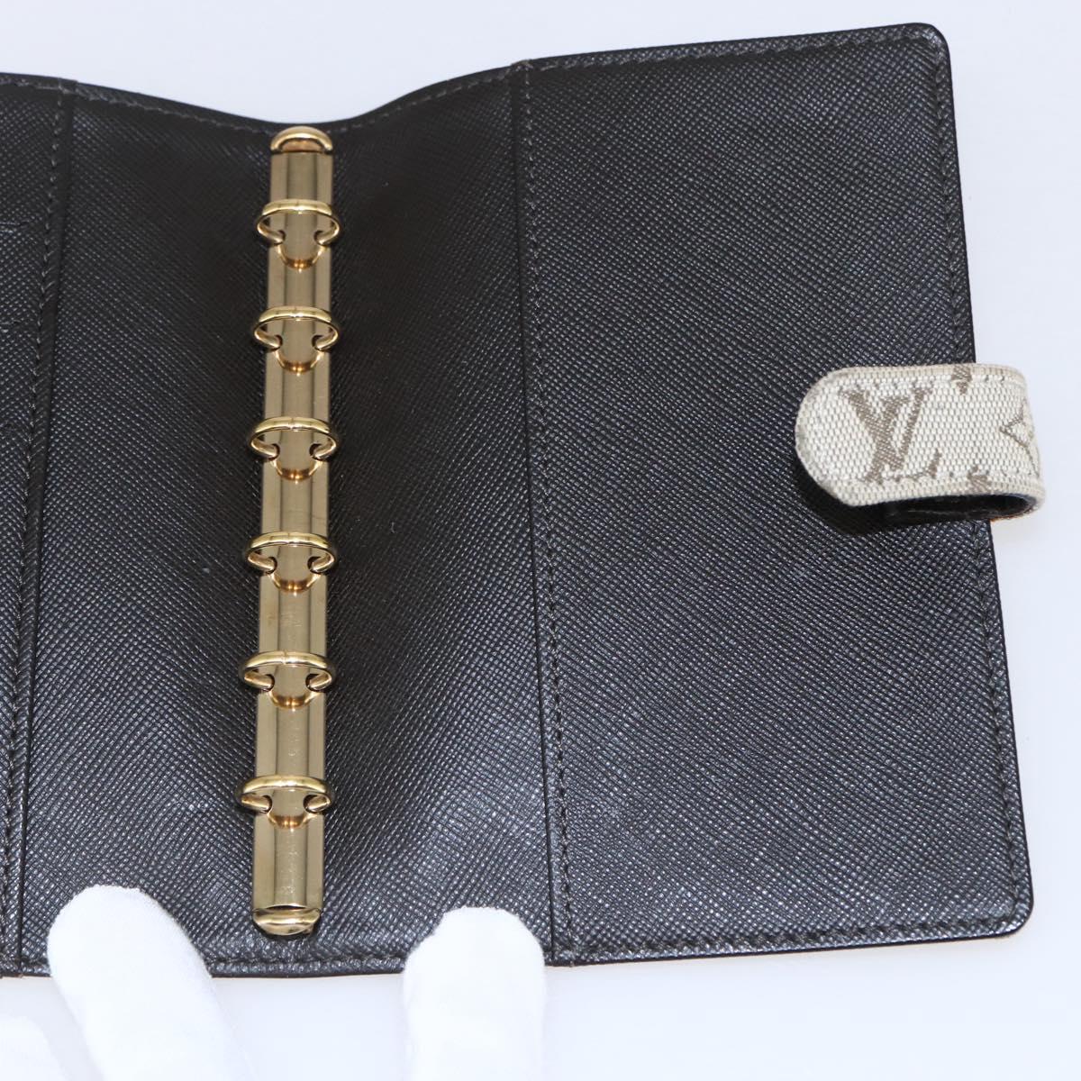 LOUIS VUITTON Monogram Mini Agenda PM Day Planner Cover Khaki R20911 Auth BA6916