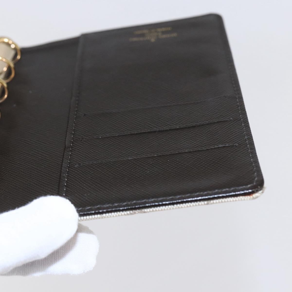 LOUIS VUITTON Monogram Mini Agenda PM Day Planner Cover Khaki R20911 Auth BA6916