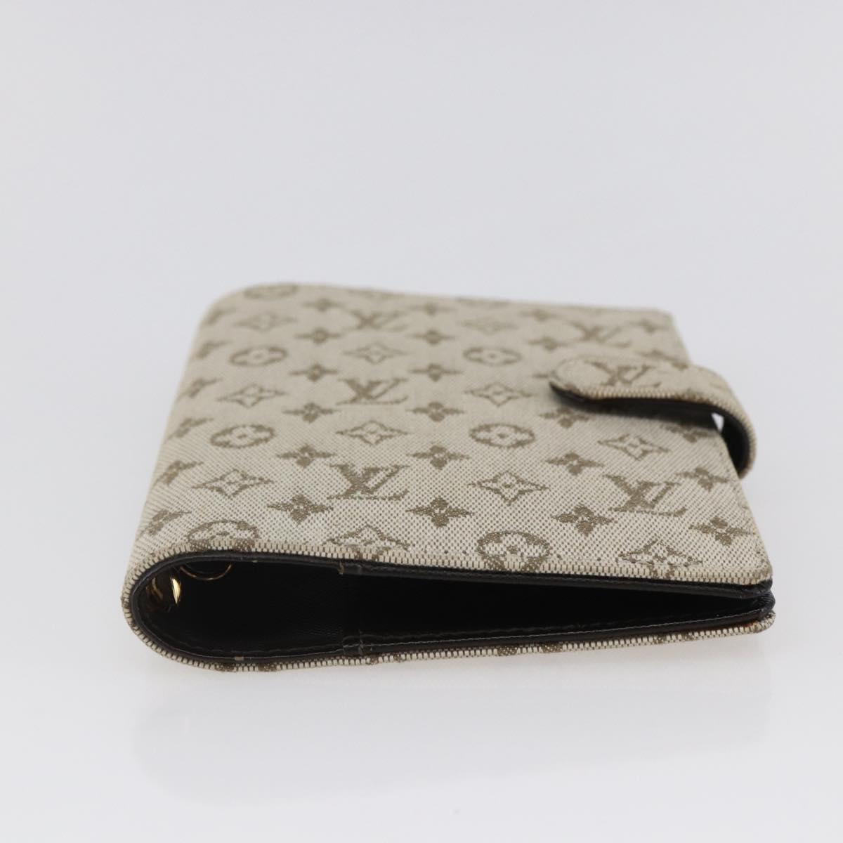 LOUIS VUITTON Monogram Mini Agenda PM Day Planner Cover Khaki R20911 Auth BA6916