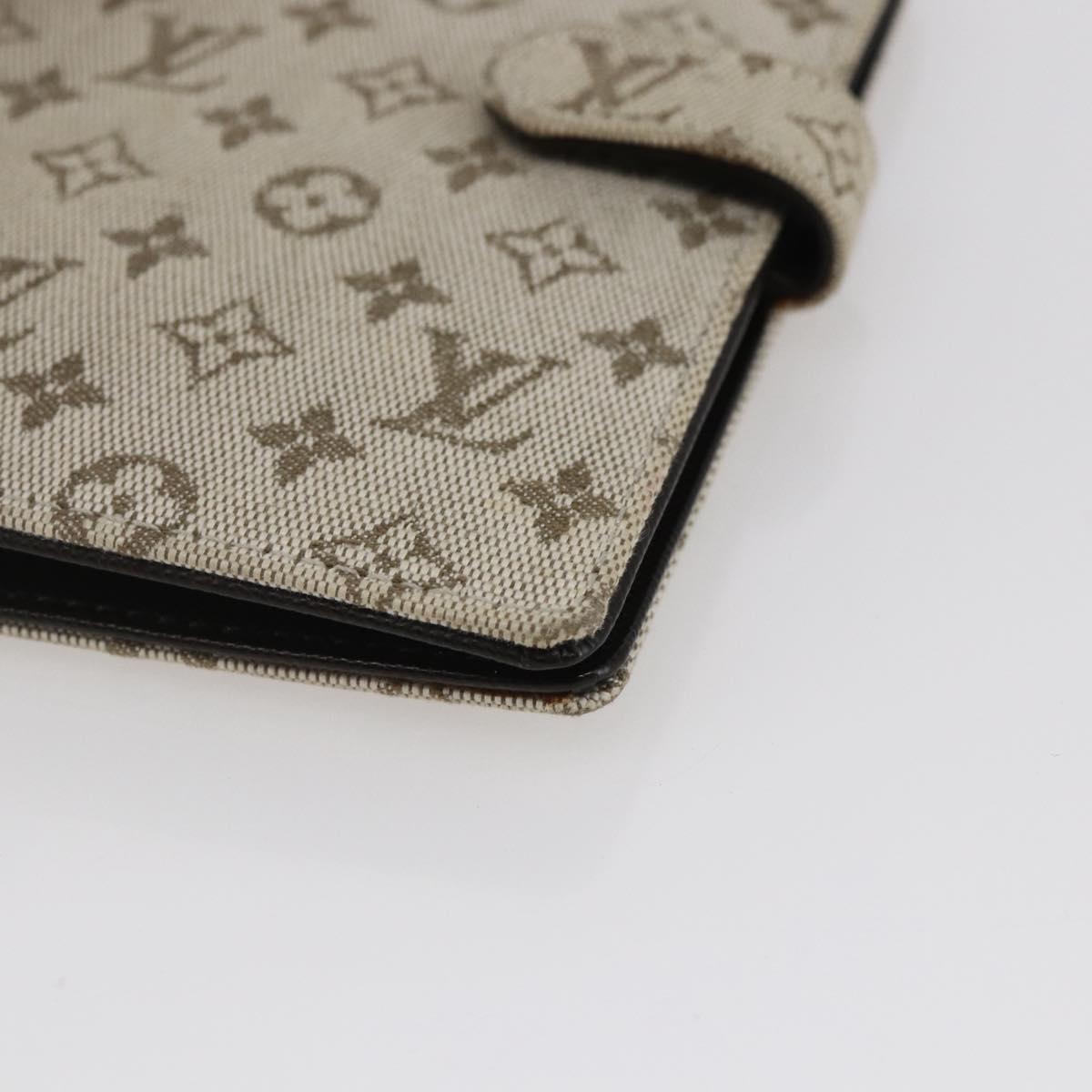 LOUIS VUITTON Monogram Mini Agenda PM Day Planner Cover Khaki R20911 Auth BA6916