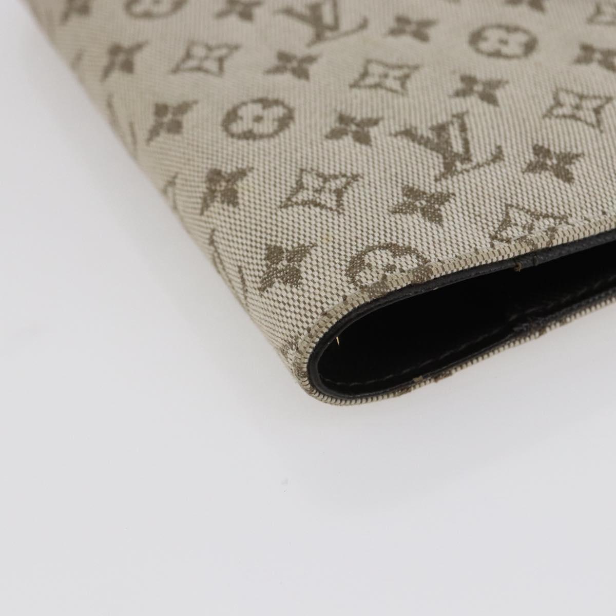 LOUIS VUITTON Monogram Mini Agenda PM Day Planner Cover Khaki R20911 Auth BA6916