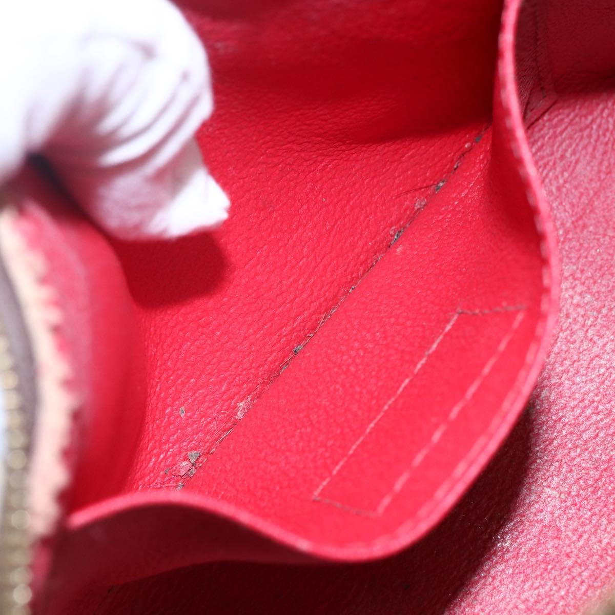 LOUIS VUITTON Damier Ebene Pochette Cosmetic PM Pouch N47516 LV Auth BA6917