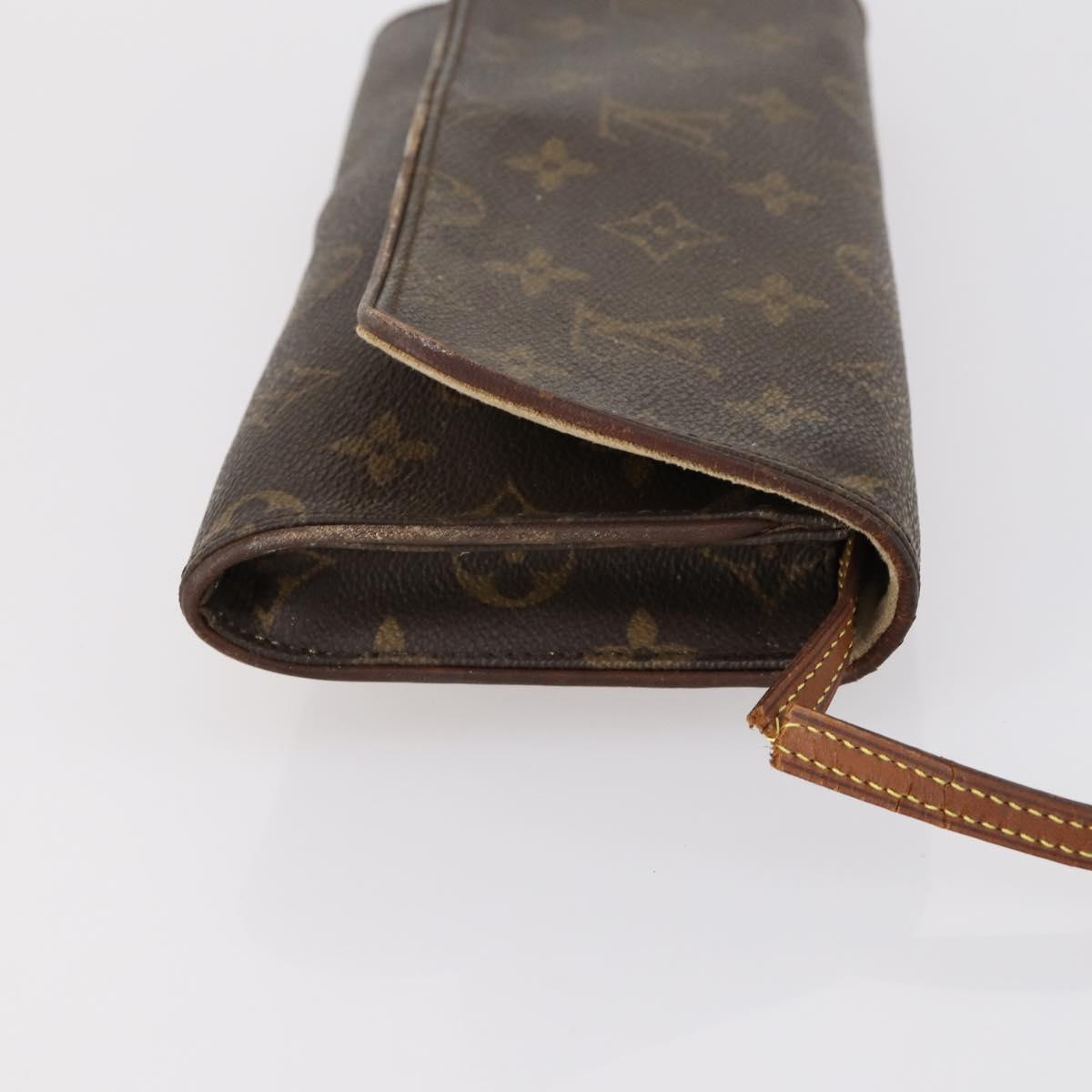 LOUIS VUITTON Monogram Clutch Bag 2Set LV Auth BA6919