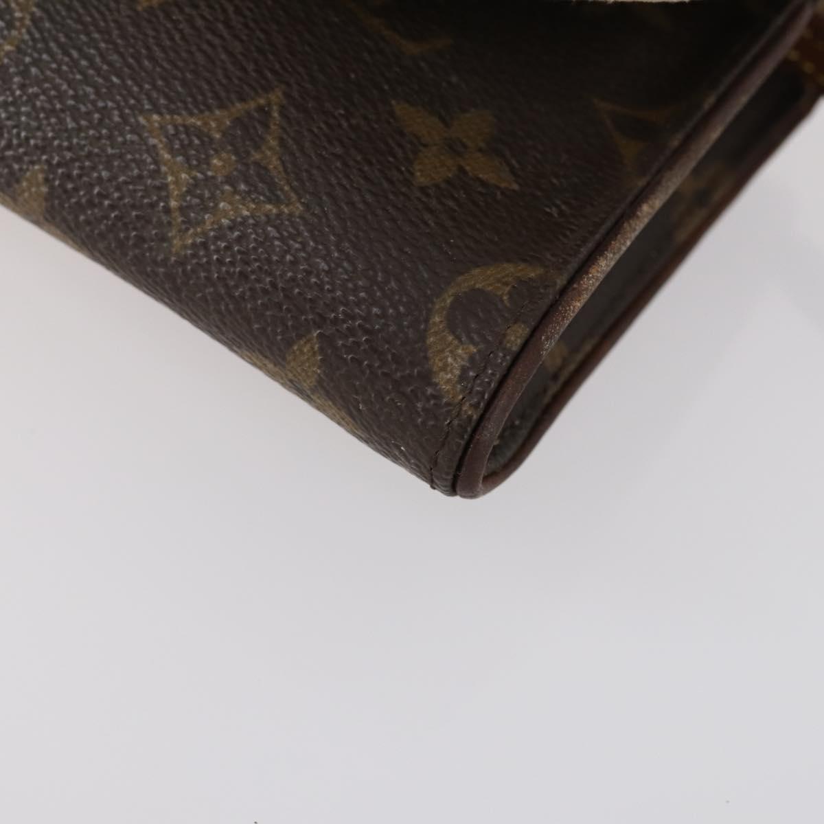 LOUIS VUITTON Monogram Clutch Bag 2Set LV Auth BA6919