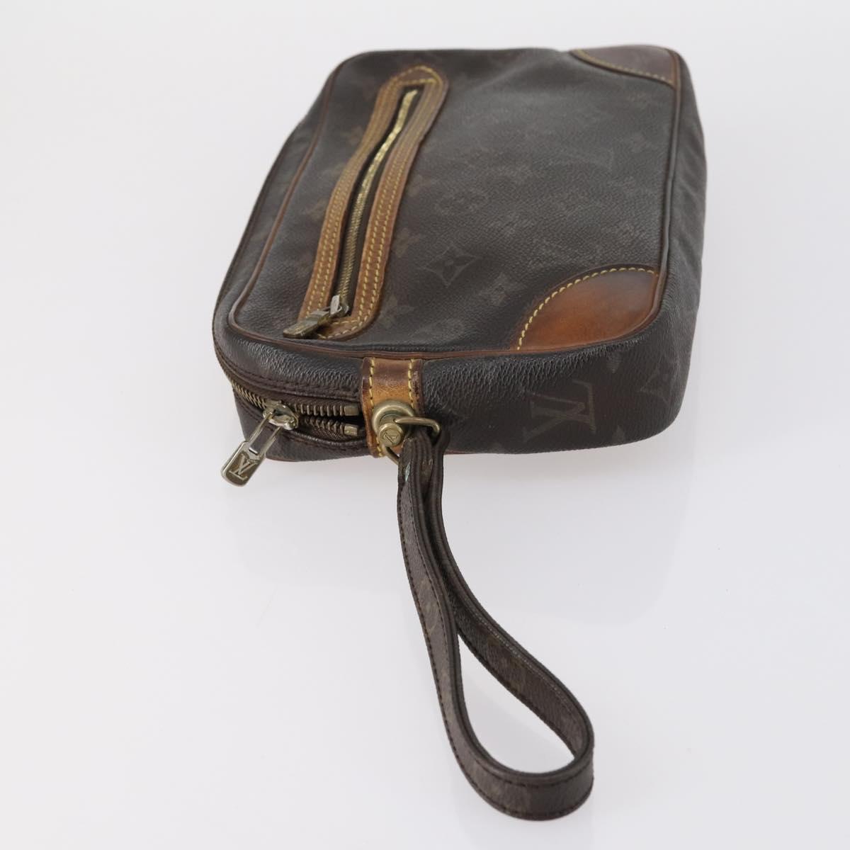 LOUIS VUITTON Monogram Clutch Bag 2Set LV Auth BA6919