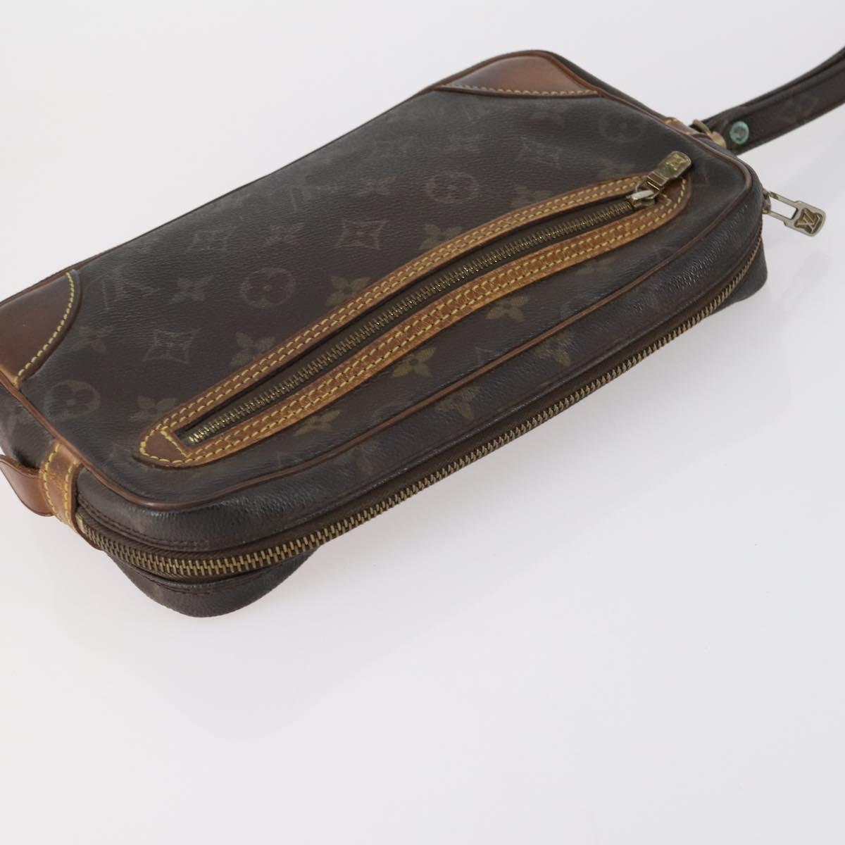 LOUIS VUITTON Monogram Clutch Bag 2Set LV Auth BA6919