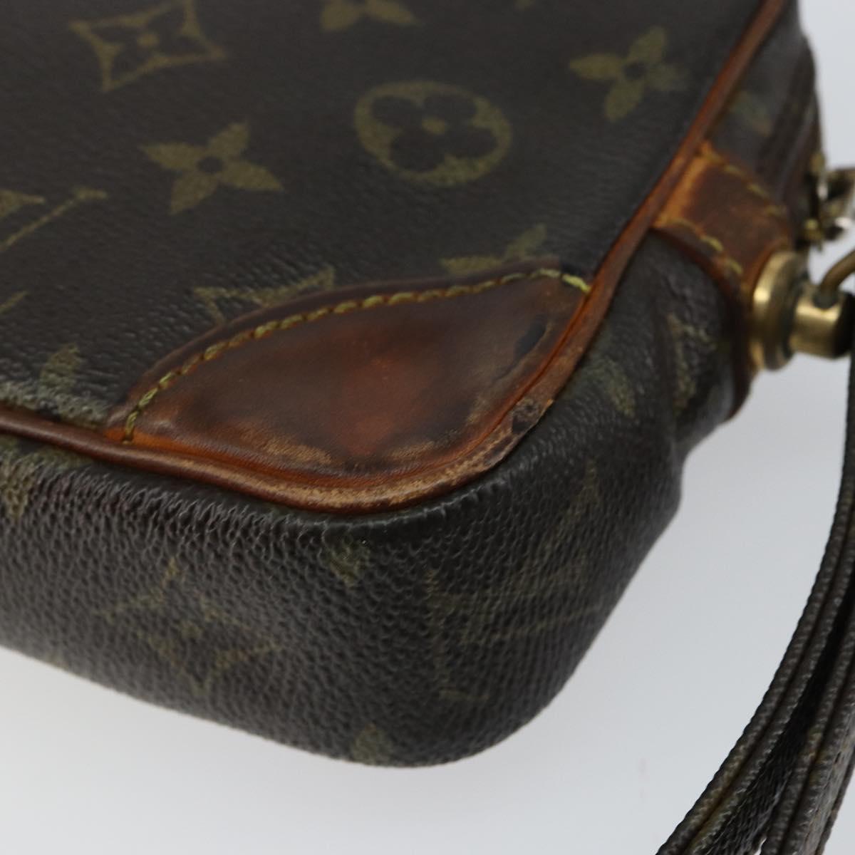 LOUIS VUITTON Monogram Marly Dragonne PM Clutch Bag M51827 LV Auth BA6921