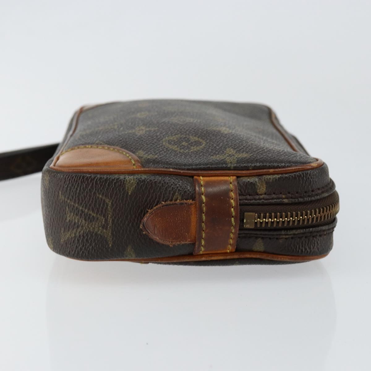 LOUIS VUITTON Monogram Marly Dragonne PM Clutch Bag M51827 LV Auth BA6921