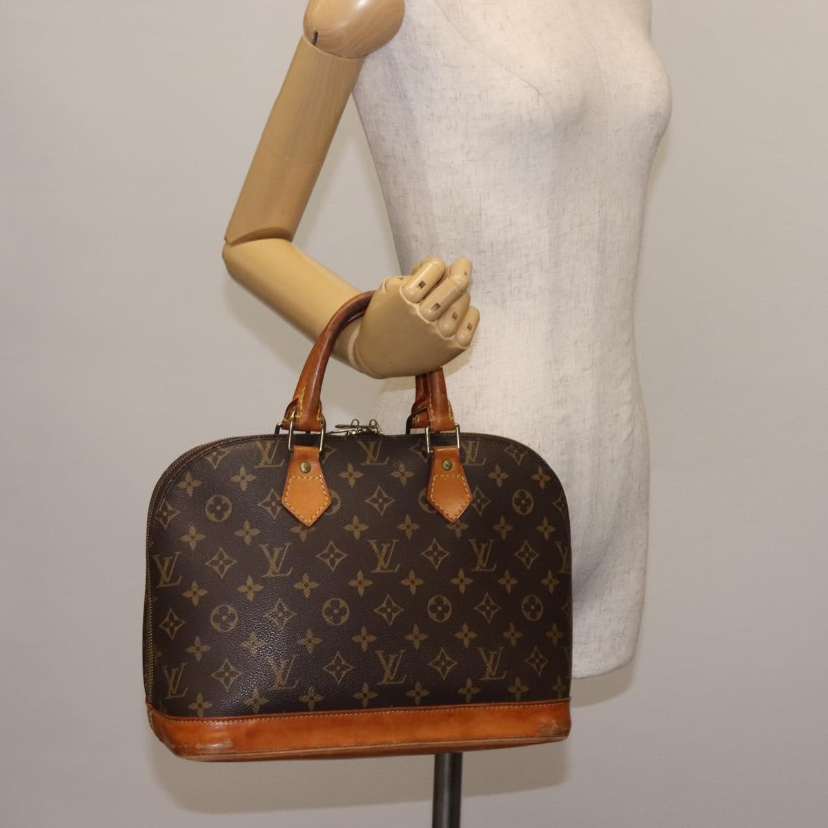 LOUIS VUITTON Monogram Alma Hand Bag M51130 LV Auth BA6922