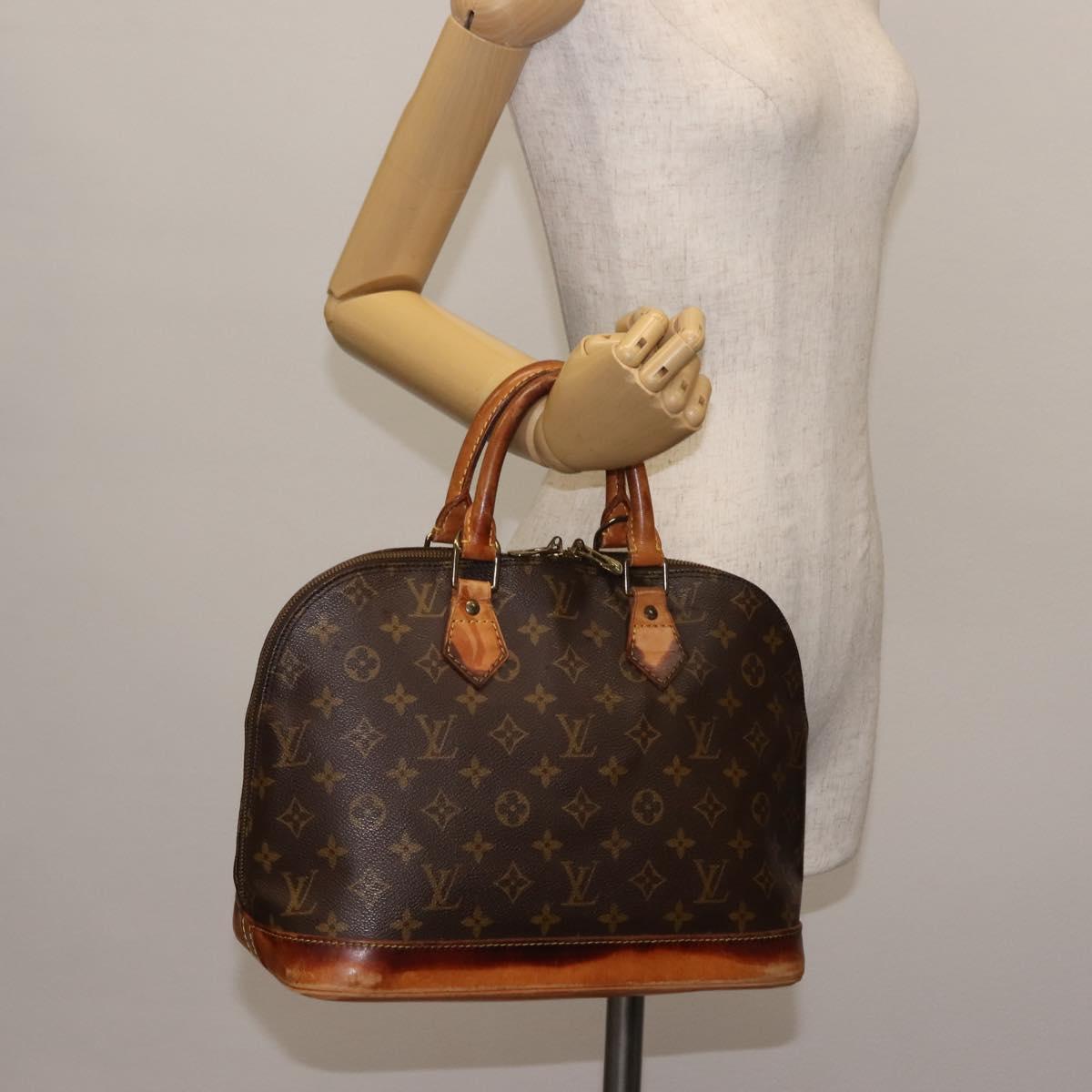 LOUIS VUITTON Monogram Alma Hand Bag M51130 LV Auth BA6923