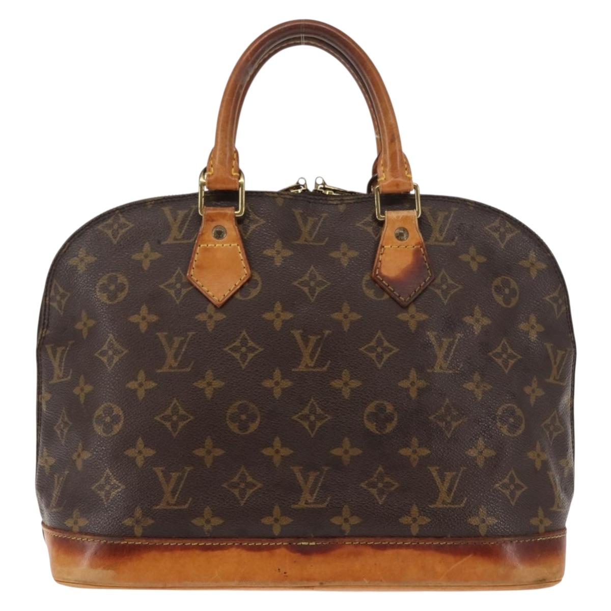LOUIS VUITTON Monogram Alma Hand Bag M51130 LV Auth BA6923