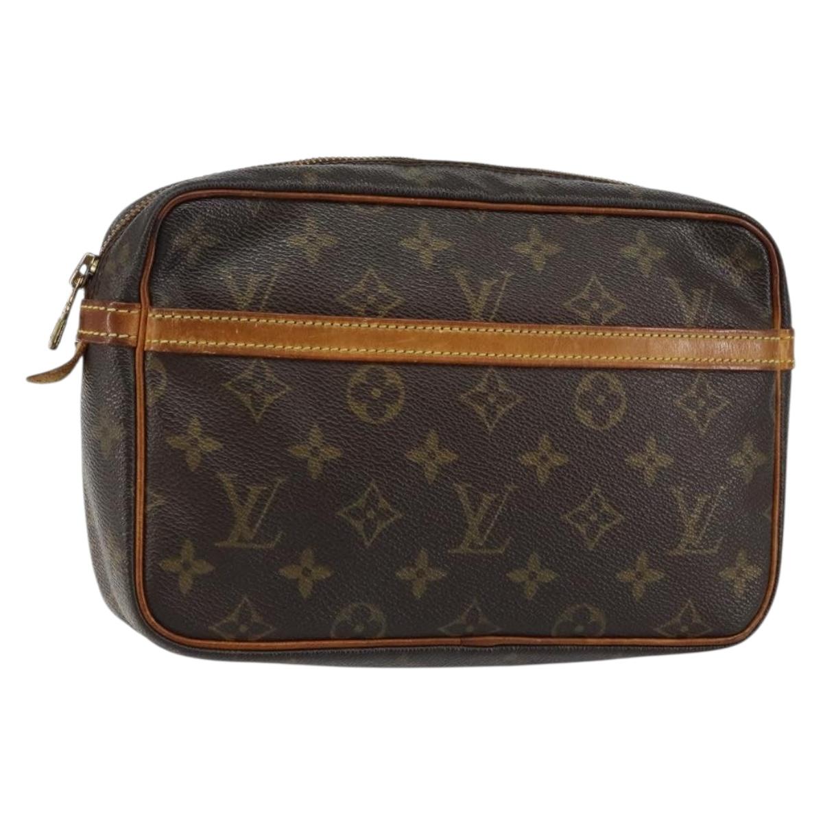 LOUIS VUITTON Monogram Compiegne 23 Clutch Bag M51847 LV Auth BA6924