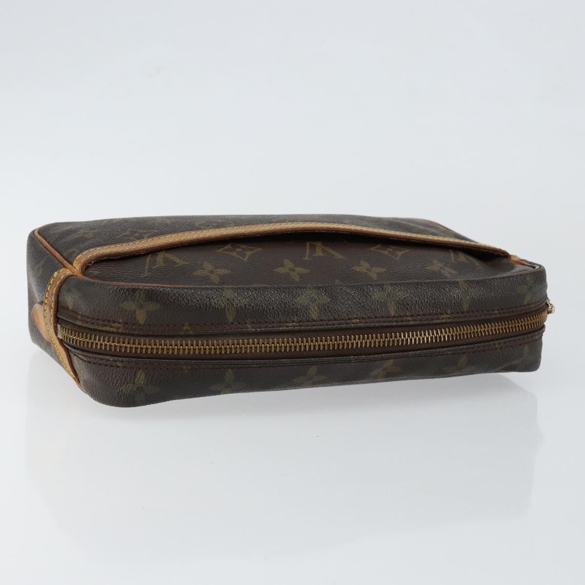 LOUIS VUITTON Monogram Compiegne 23 Clutch Bag M51847 LV Auth BA6924