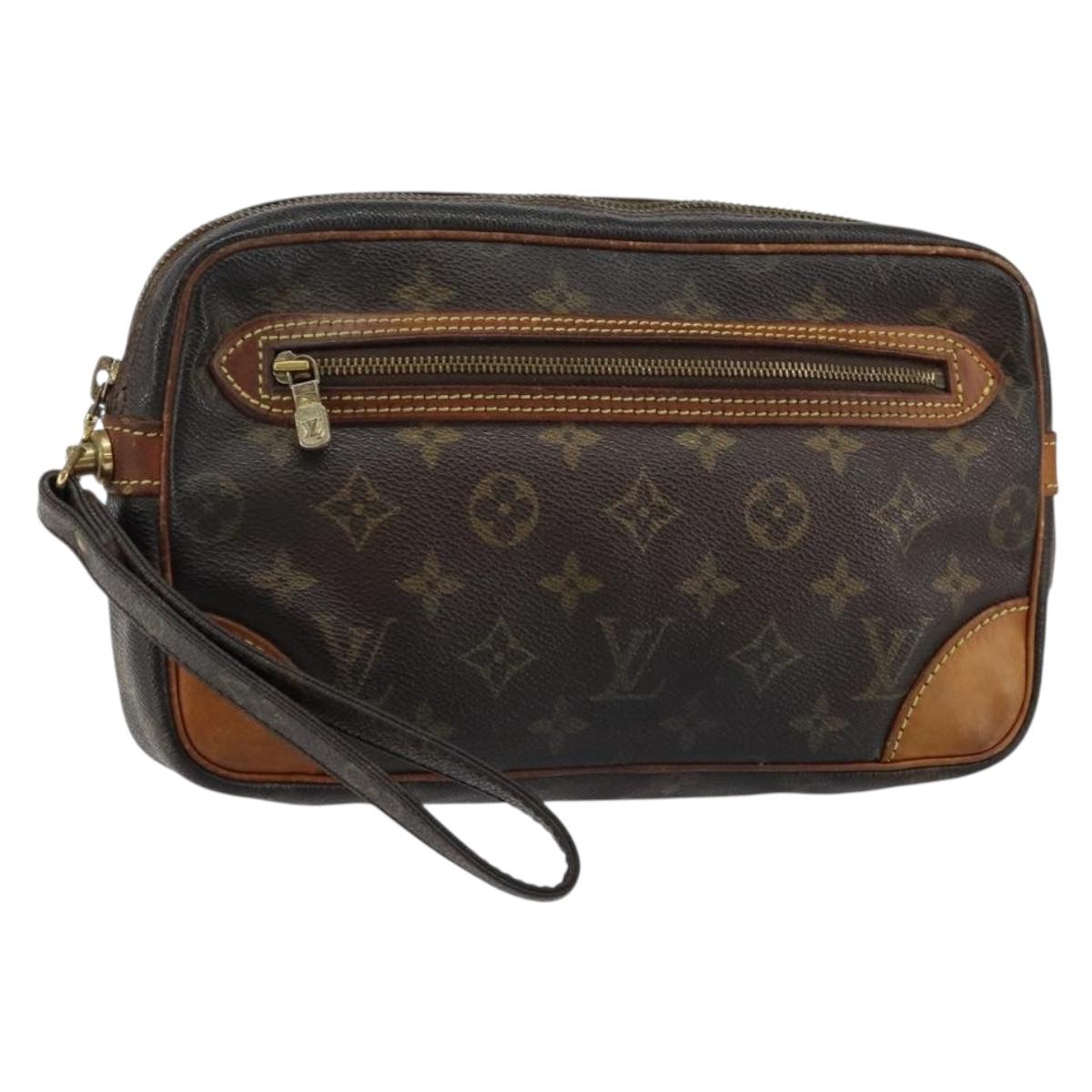 LOUIS VUITTON Monogram Marly Dragonne GM Clutch Bag M51825 LV Auth BA6925