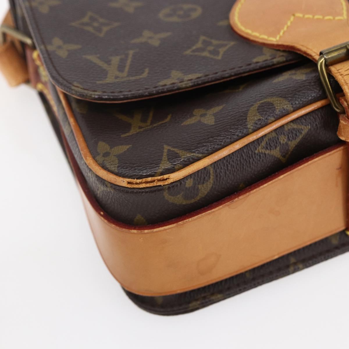 LOUIS VUITTON Monogram Cartouchiere MM Shoulder Bag M51253 LV Auth BA6928