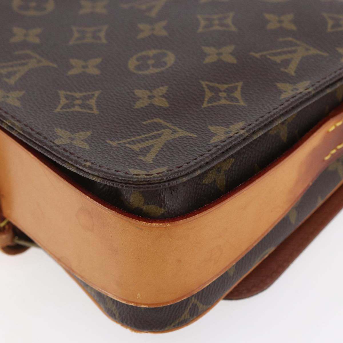 LOUIS VUITTON Monogram Cartouchiere MM Shoulder Bag M51253 LV Auth BA6928