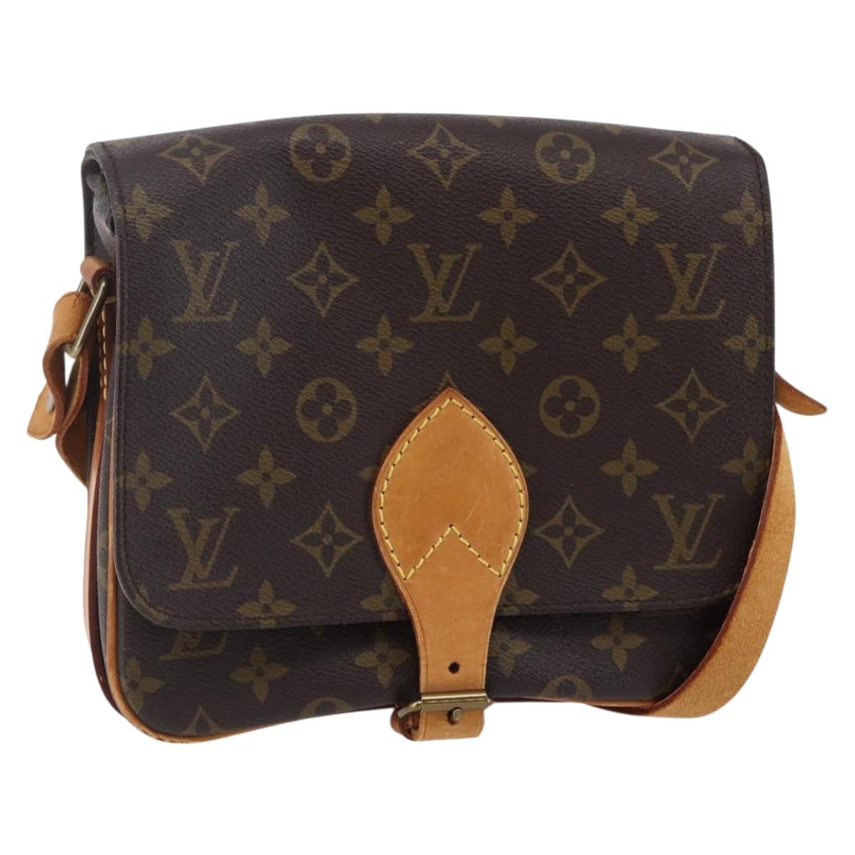 LOUIS VUITTON Monogram Cartouchiere MM Shoulder Bag M51253 LV Auth BA6928