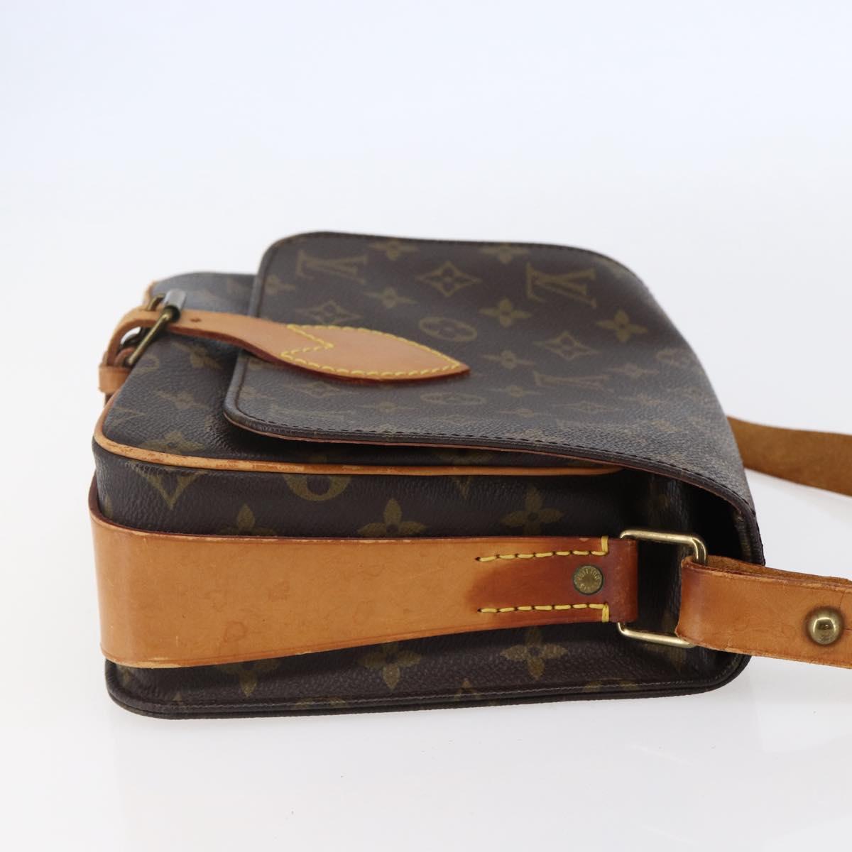 LOUIS VUITTON Monogram Cartouchiere MM Shoulder Bag M51253 LV Auth BA6928