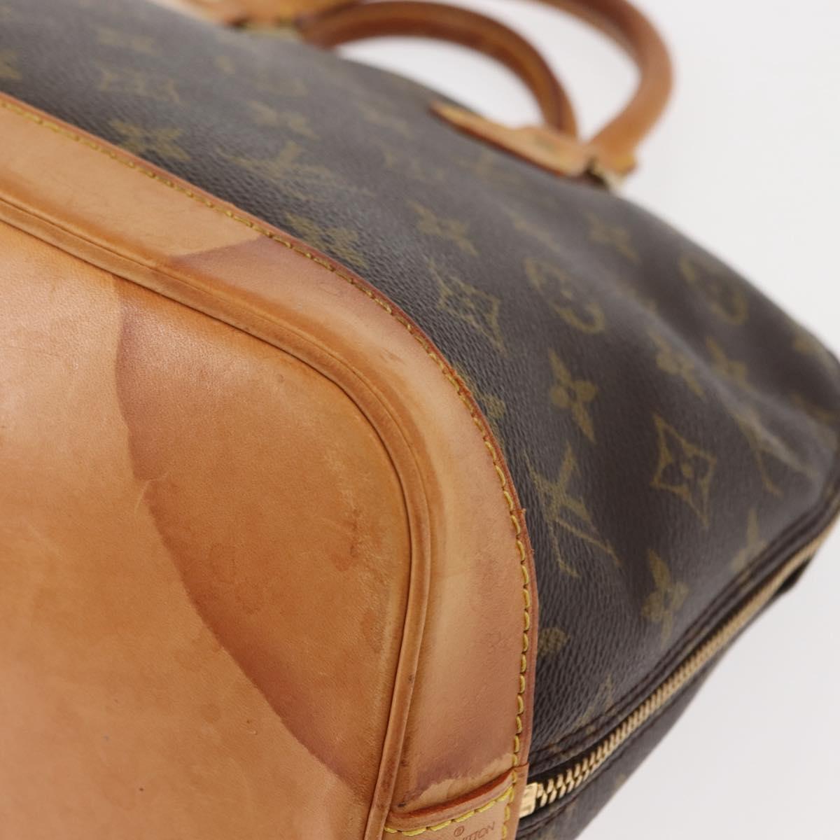 LOUIS VUITTON Monogram Alma Hand Bag M51130 LV Auth BA6936