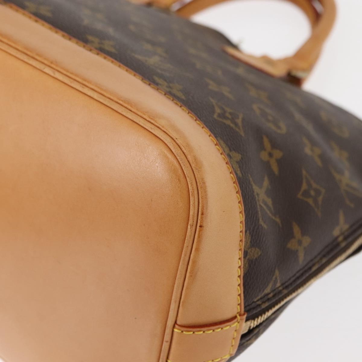 LOUIS VUITTON Monogram Alma Hand Bag M51130 LV Auth BA6939