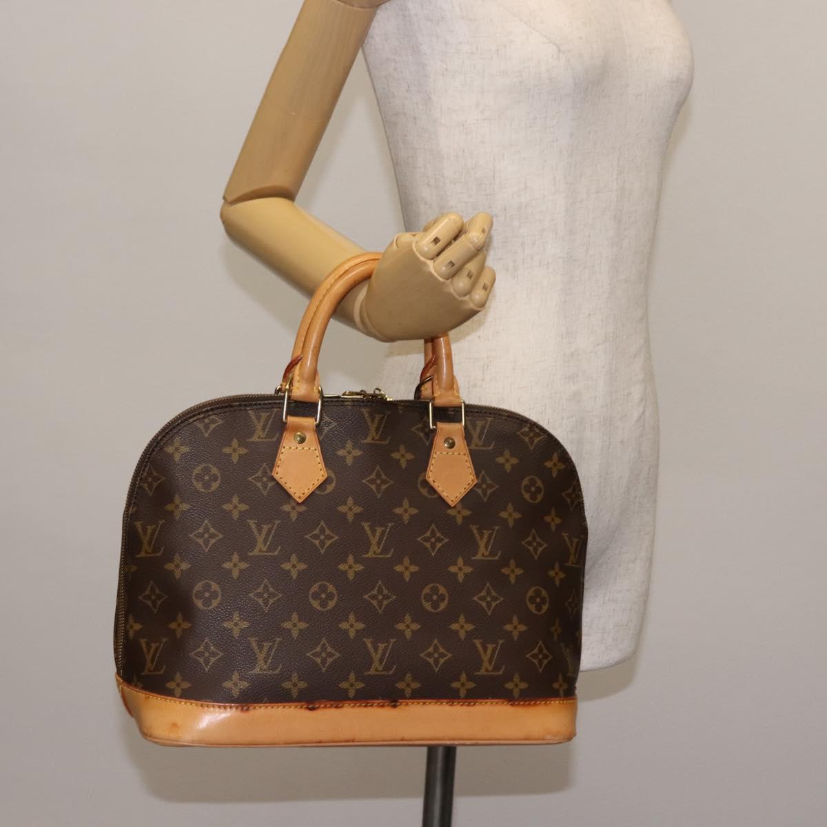 LOUIS VUITTON Monogram Alma Hand Bag M51130 LV Auth BA6939
