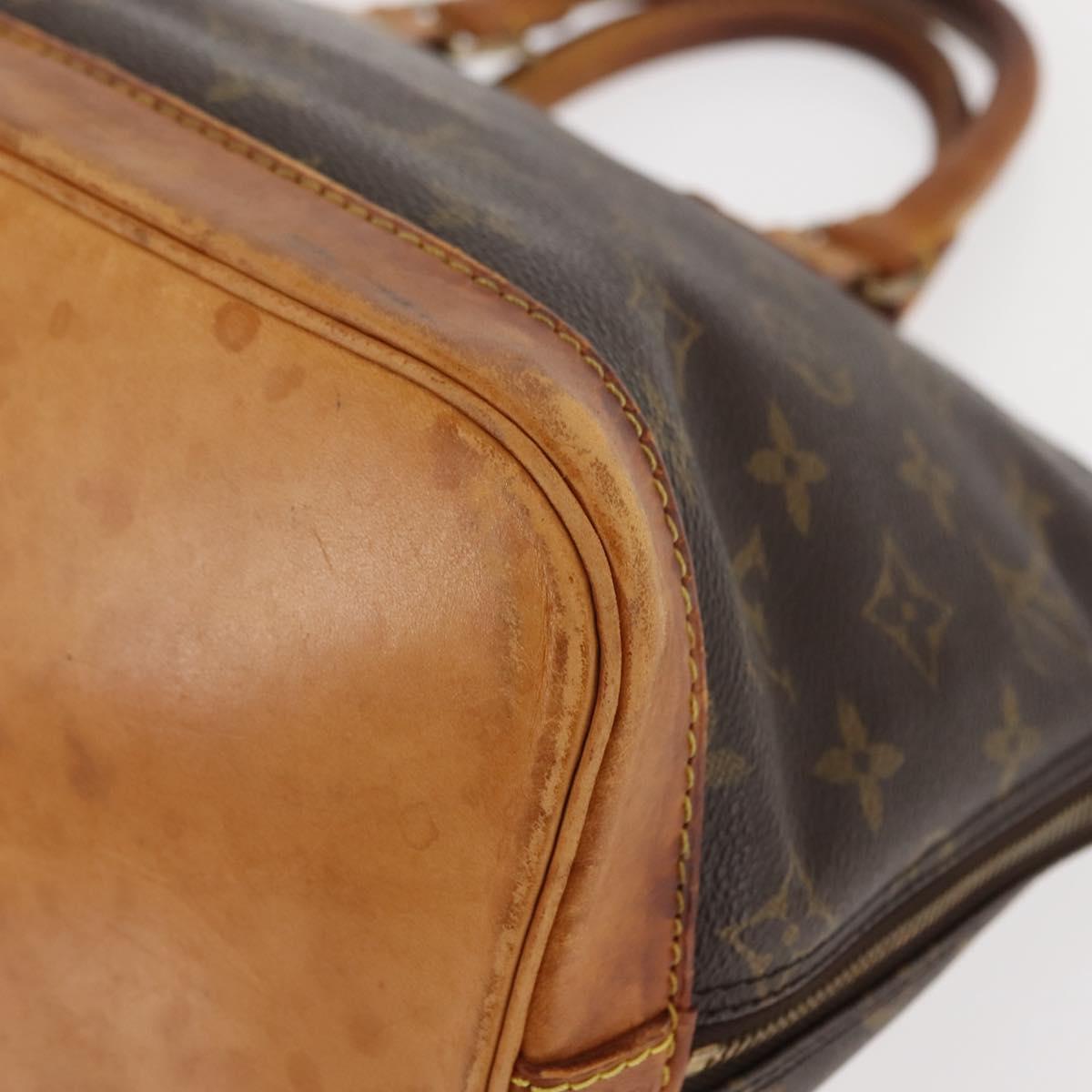 LOUIS VUITTON Monogram Alma Hand Bag M51130 LV Auth BA6942
