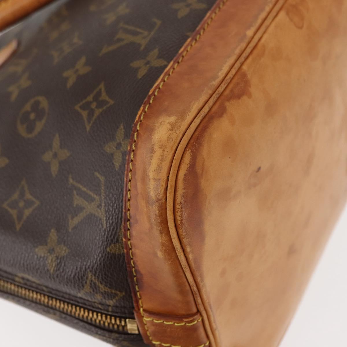 LOUIS VUITTON Monogram Alma Hand Bag M51130 LV Auth BA6942