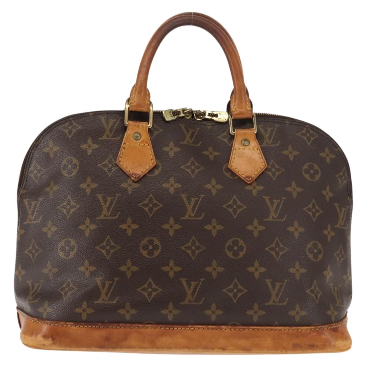 LOUIS VUITTON Monogram Alma Hand Bag M51130 LV Auth BA6942