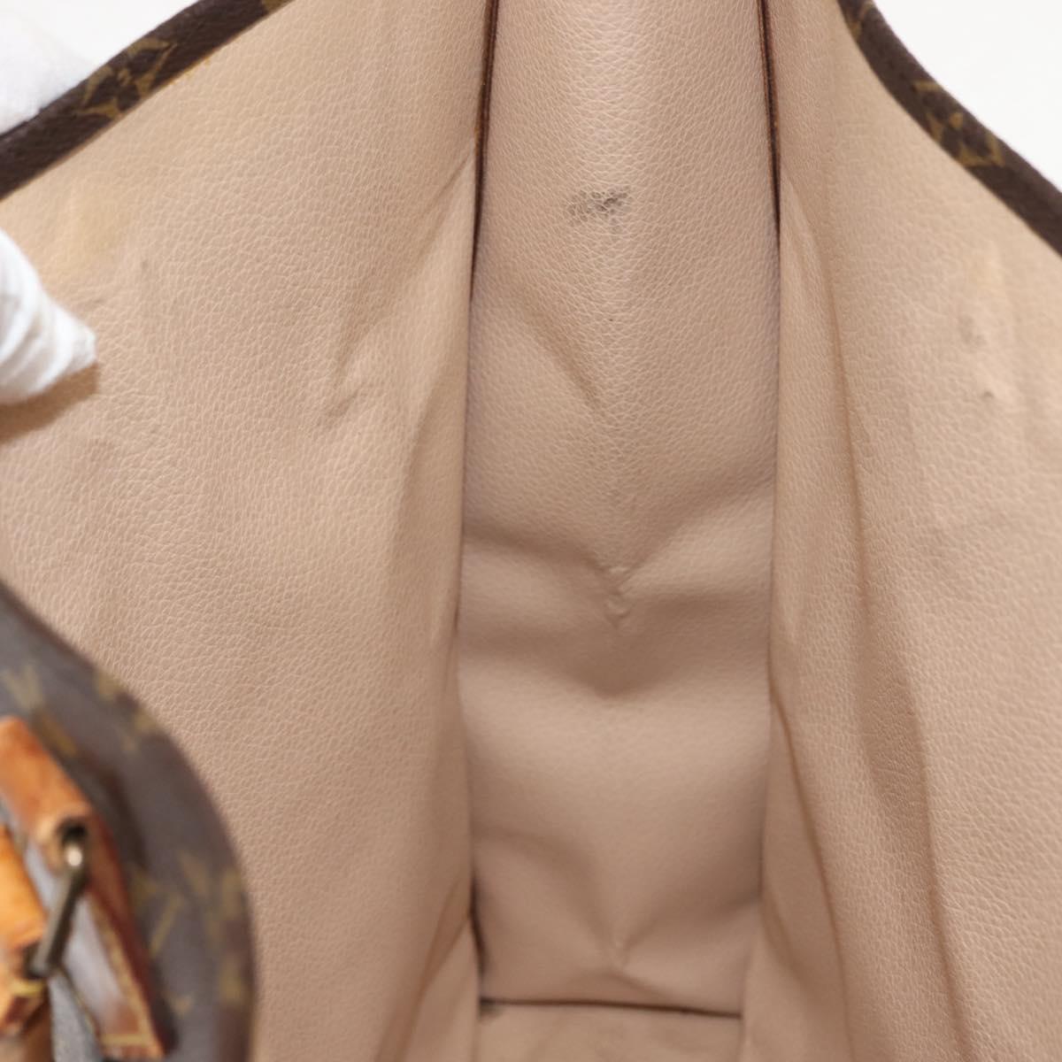 LOUIS VUITTON Monogram Sac Plat Hand Bag M51140 LV Auth BA6954