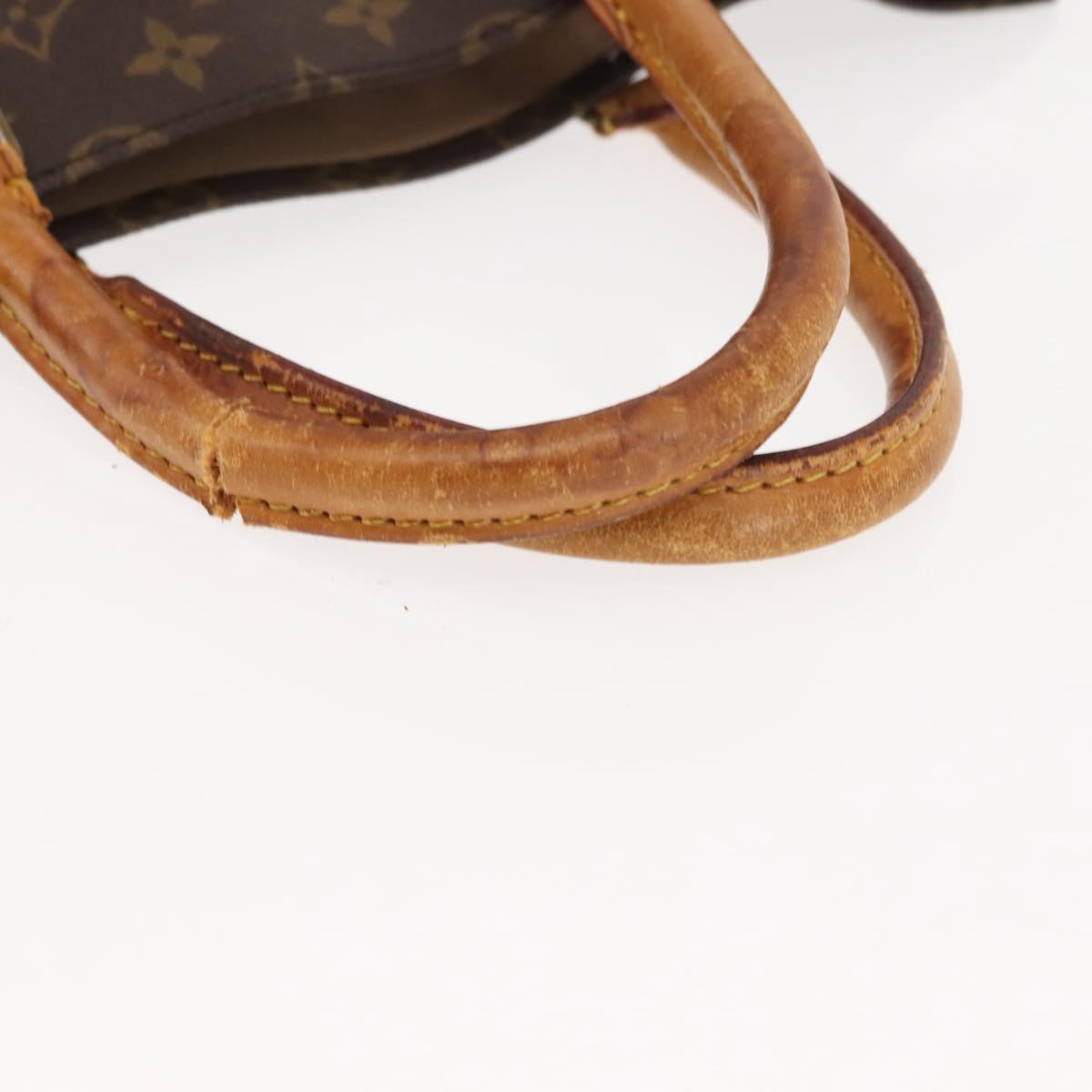 LOUIS VUITTON Monogram Sac Plat Hand Bag M51140 LV Auth BA6954