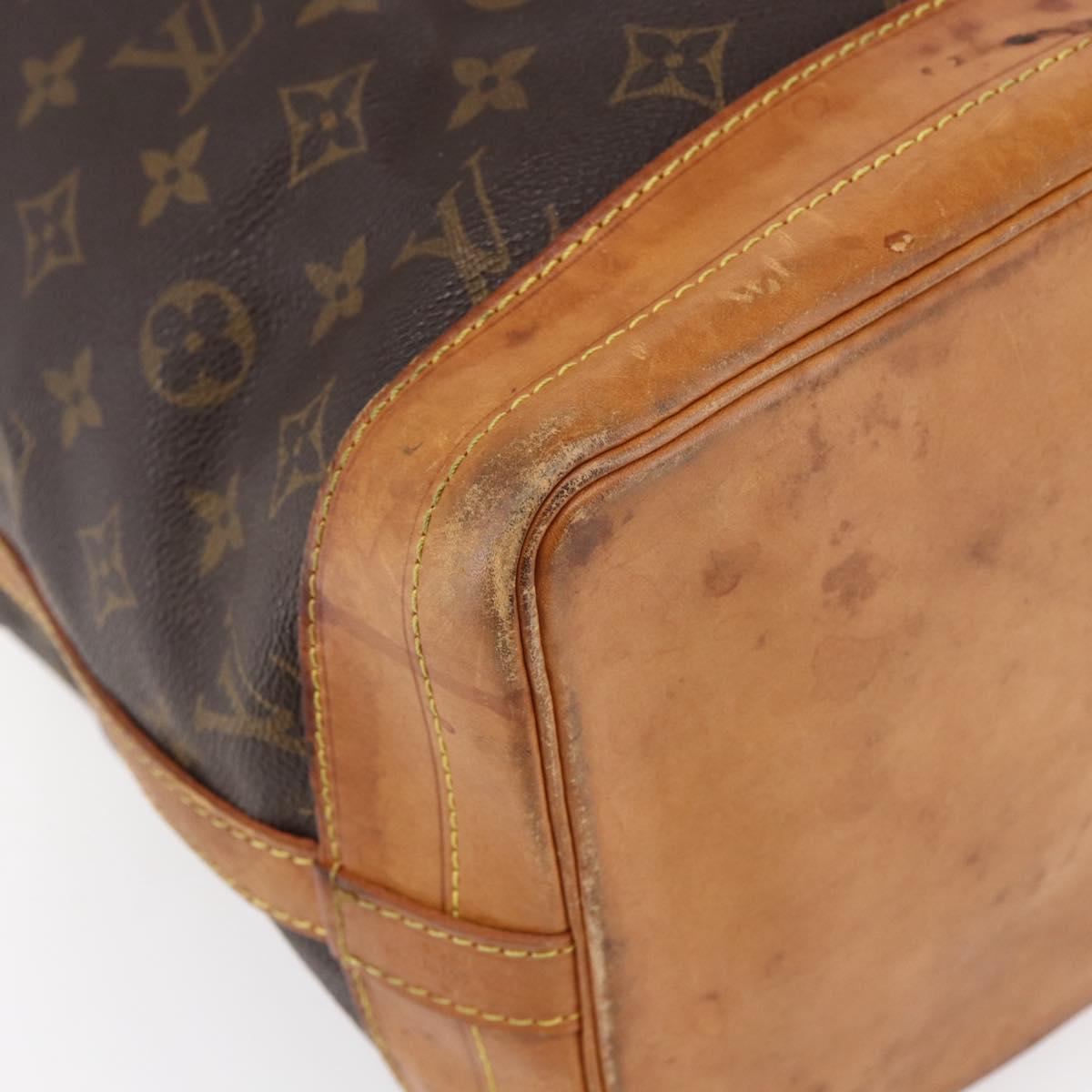 LOUIS VUITTON Monogram Noe Shoulder Bag M42224 LV Auth BA6956