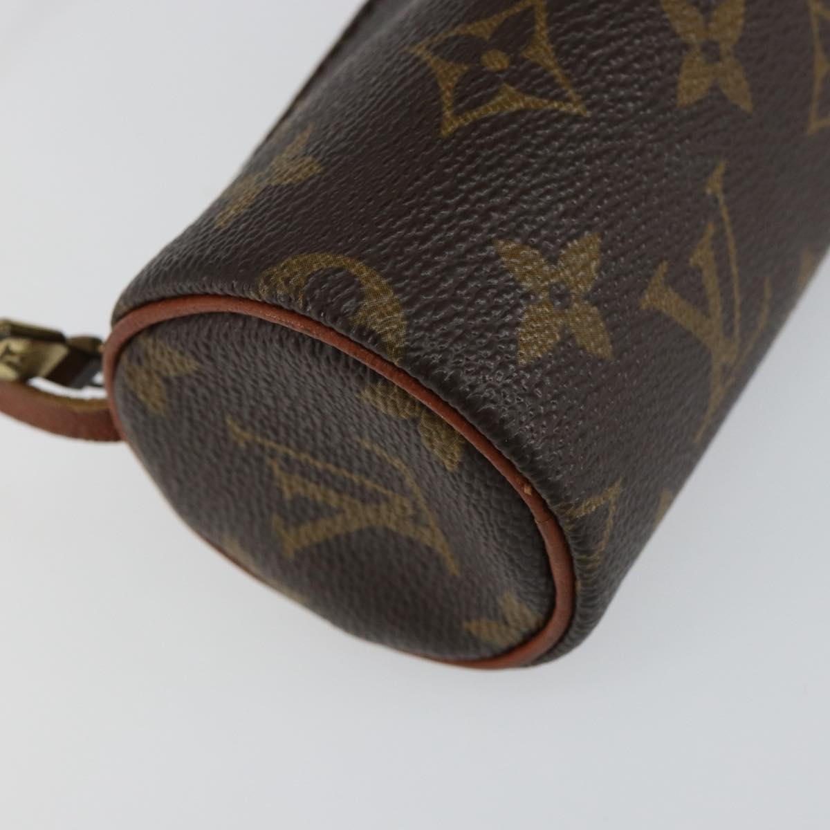 LOUIS VUITTON Monogram Papillon Pouch LV Auth BA6967