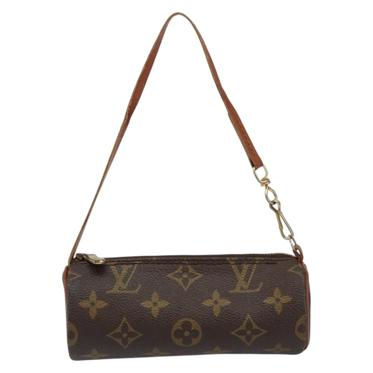 LOUIS VUITTON Monogram Papillon Pouch LV Auth BA6967