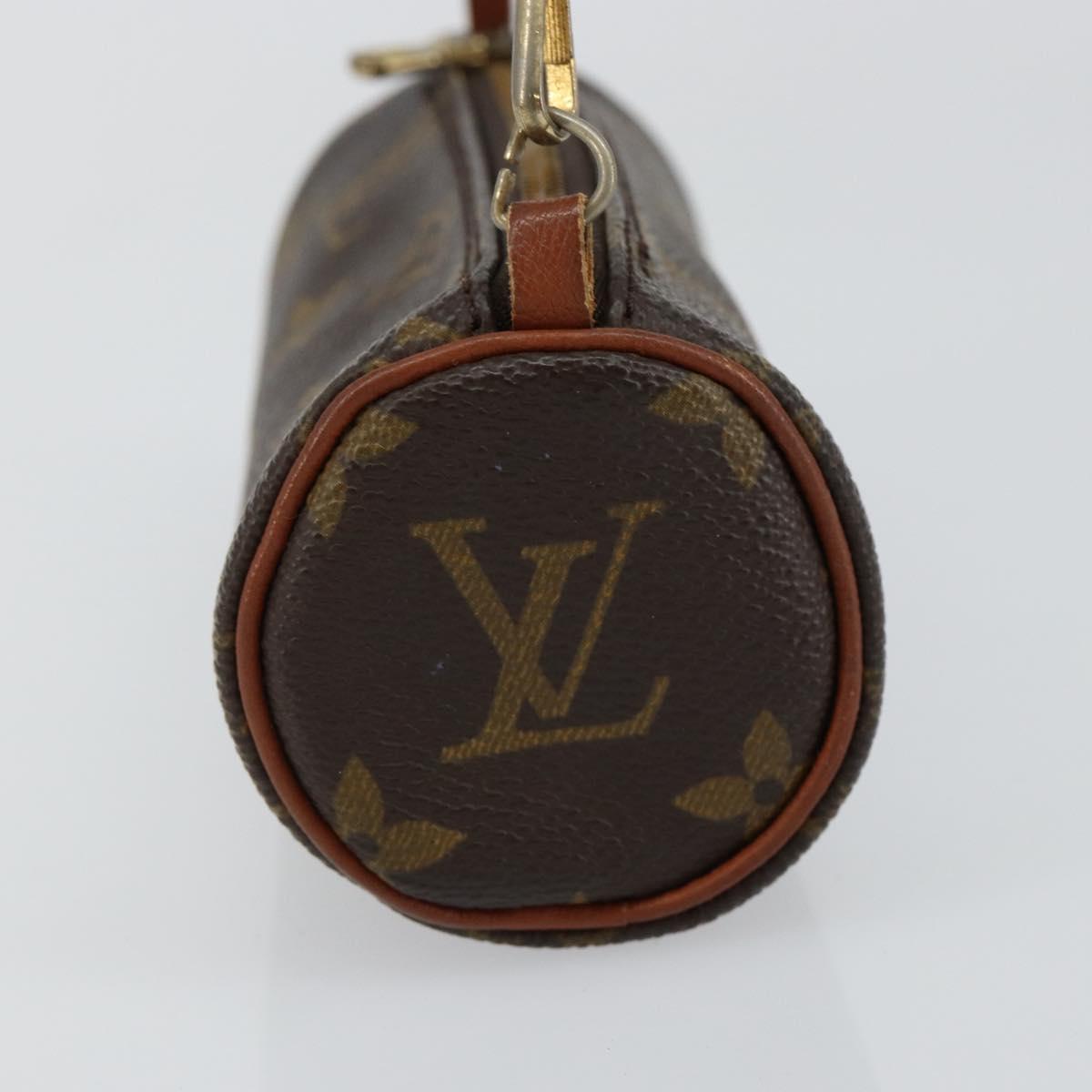 LOUIS VUITTON Monogram Papillon Pouch LV Auth BA6967