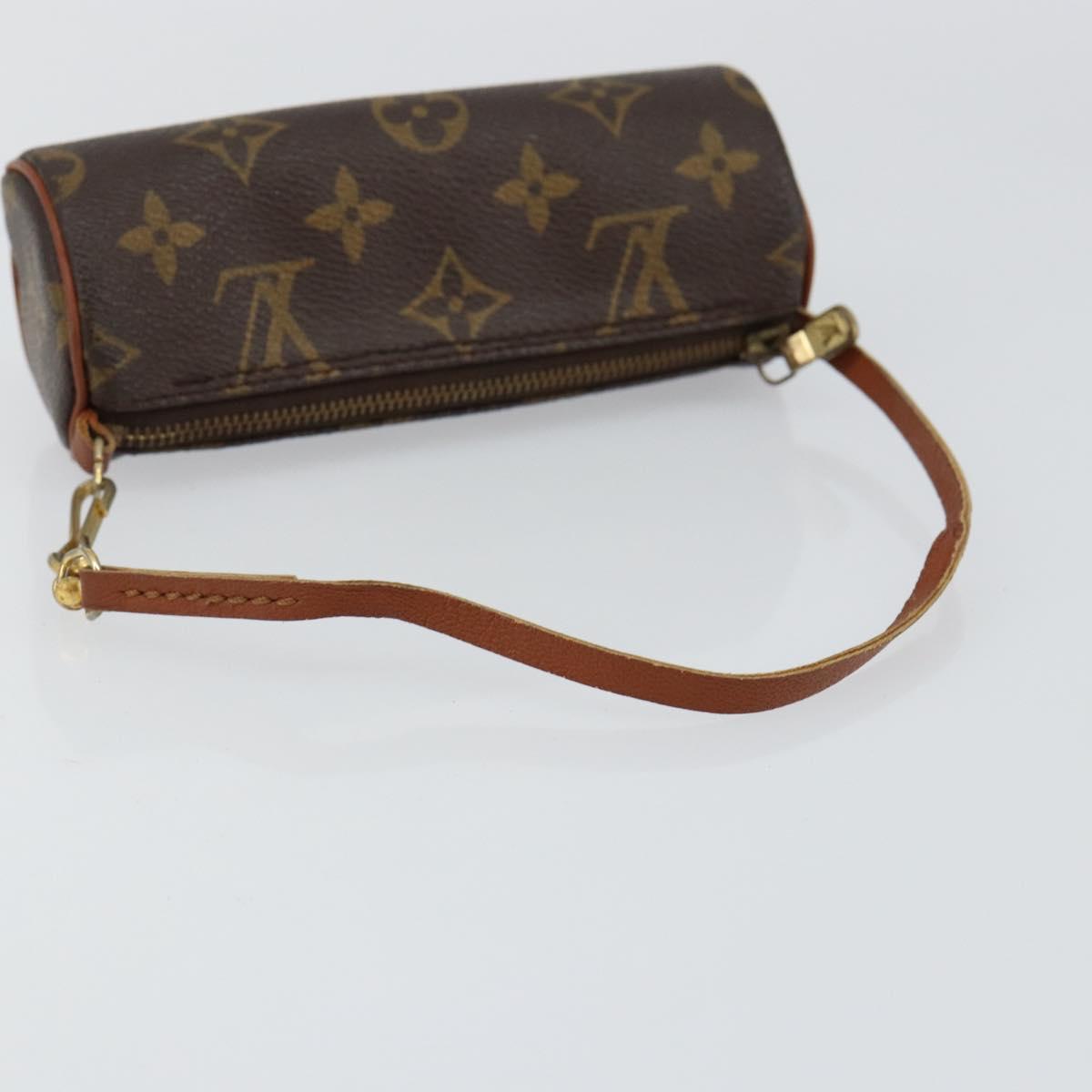 LOUIS VUITTON Monogram Papillon Pouch LV Auth BA6967